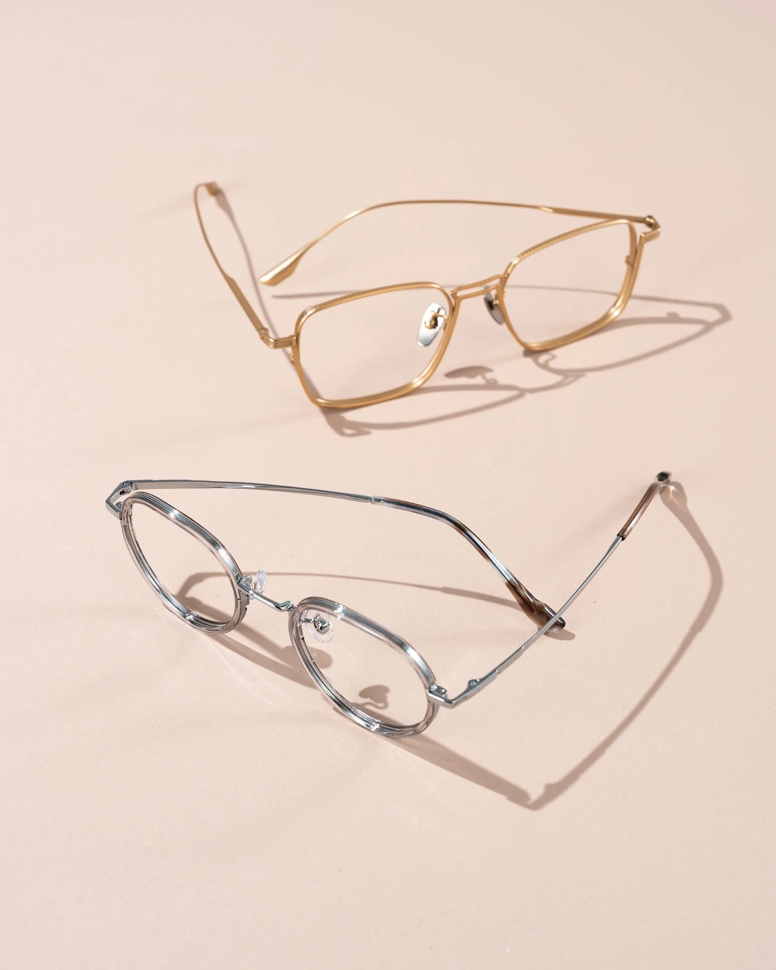 Orme 50 by Studio Corvo, Gold and silver, double bridge